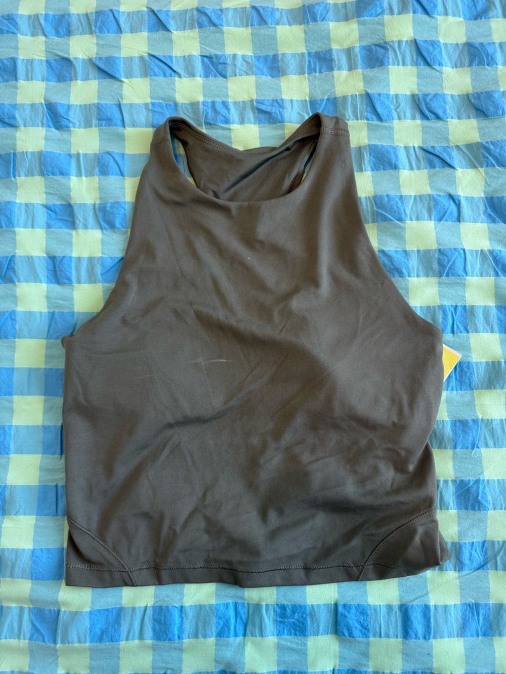 all in motion Women's High-Neck Sports Bra Tank - green